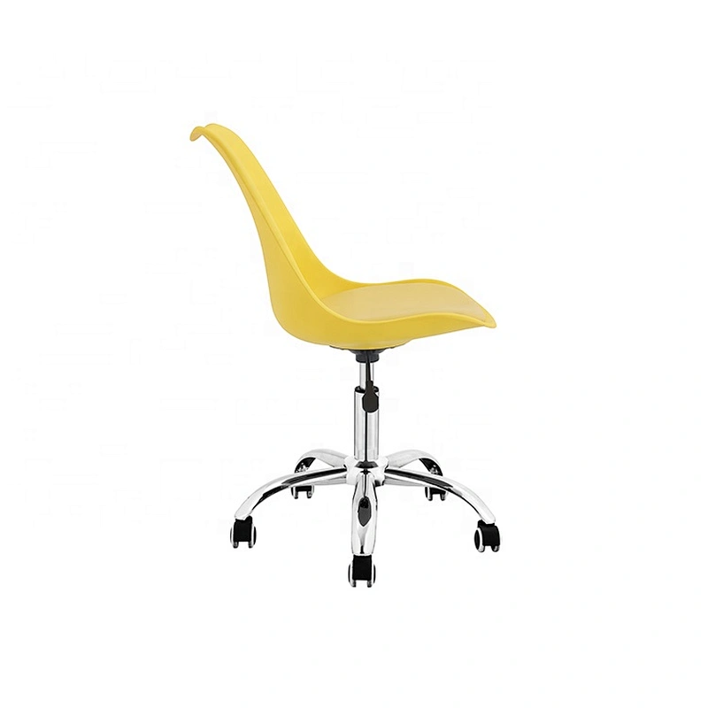 New design cheap 5.8kg RED YELLOW Rotate Tulip chair