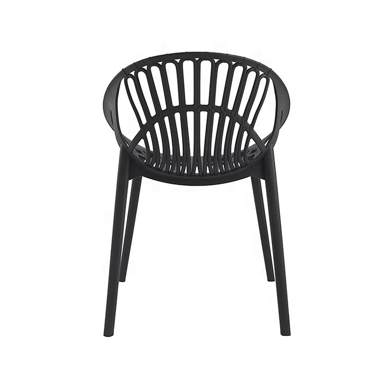 Leisure home dining restaurant furniture PP plastic stackable chair