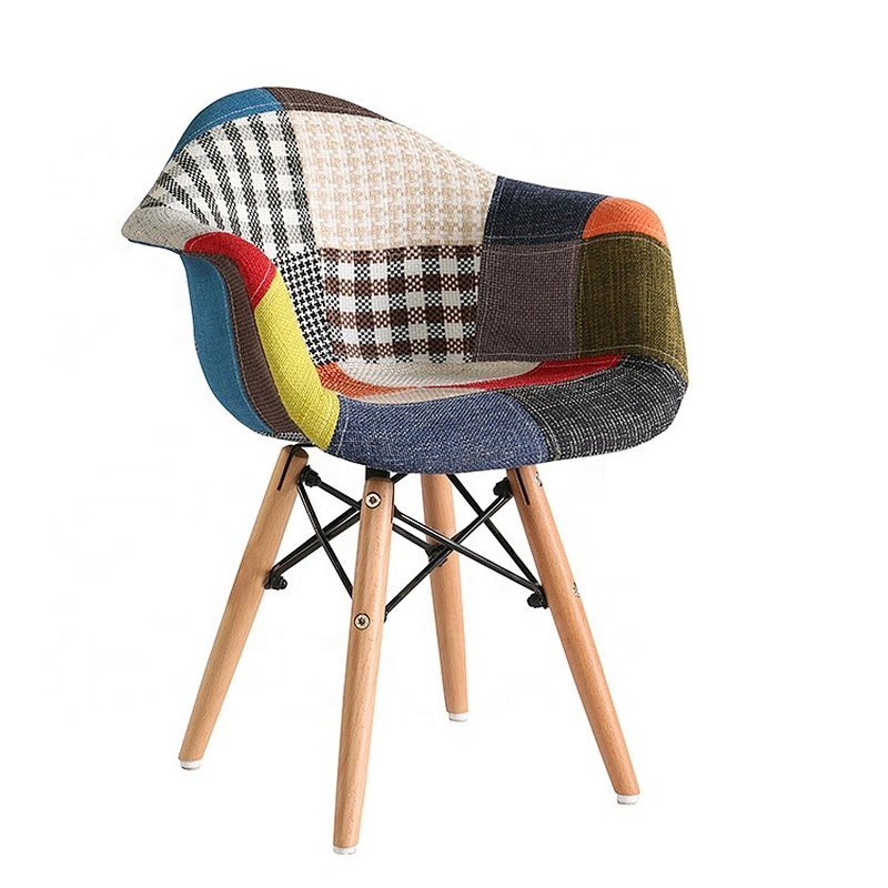 Hotel home modern furniture wooden patchwork dinning chair