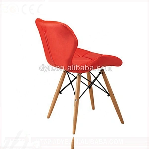Living room comfortable wood legs chair fabric