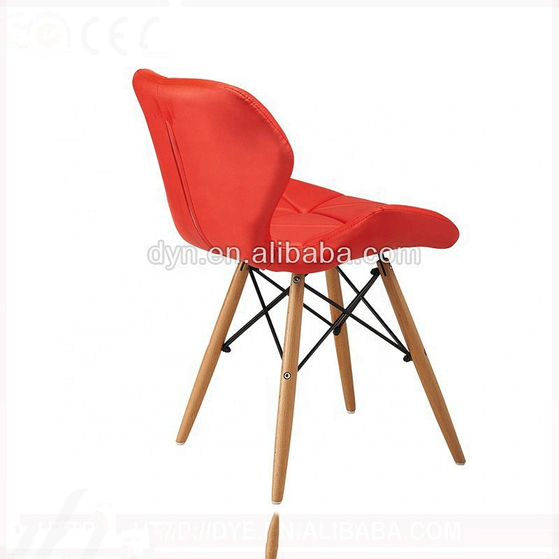Living room comfortable wood legs chair fabric