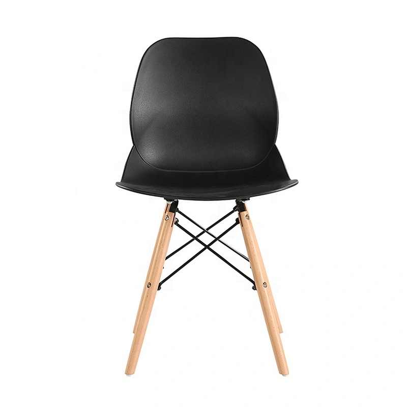 Factory directly sale dining room pp back chair with wood leds