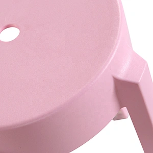 Full pp material restaurant lovely color pink plastic chair