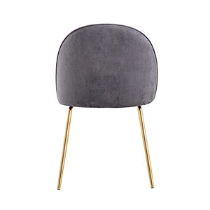Modern genuine restaurant room fabric luxury dining chair