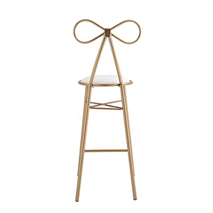 Modern high leg stacking bar dining room metal stool chair