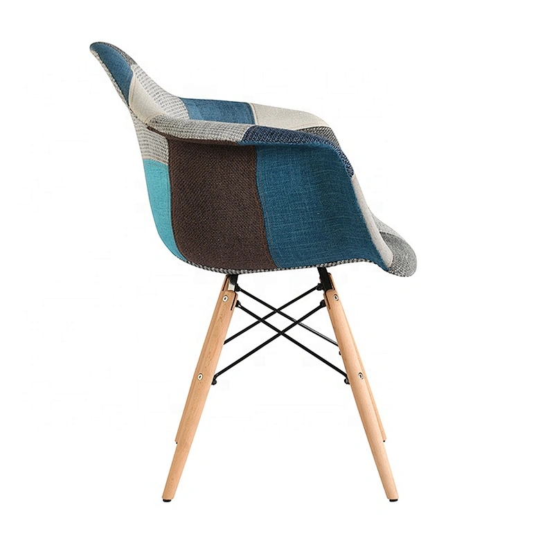 Hotel home modern furniture wooden patchwork dinning chair