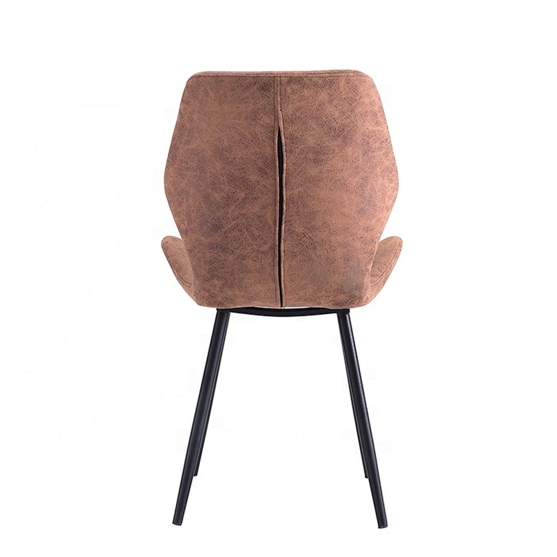 Restaurant stackable simple fabric seat metal dining chair
