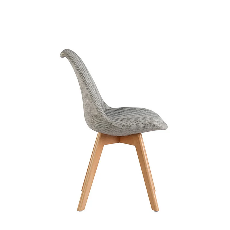 Living room wood legs plastic Barstool dining chair