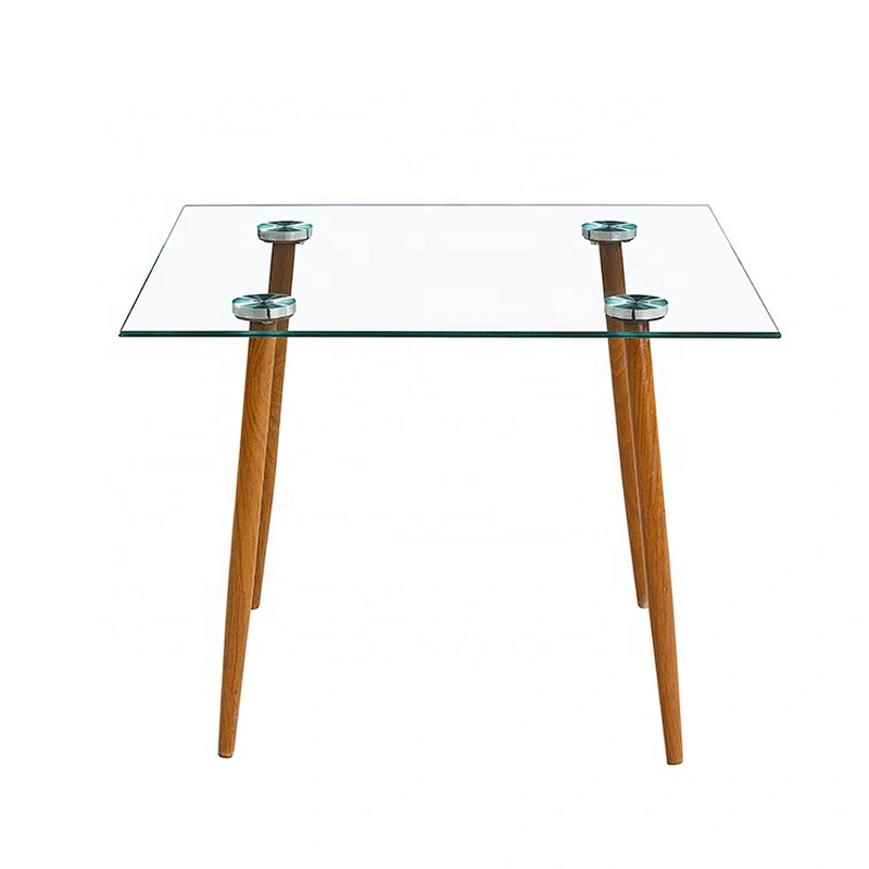 Modern Meeting Room Square tempered glass coffee table