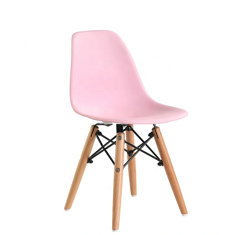 Wholesale wooden leg durable plastic kids chair