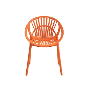 Colorful new design modern plastic dinning chair seats