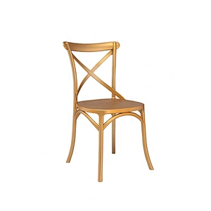 Wholesale stackable plastic cross back chiavari chair