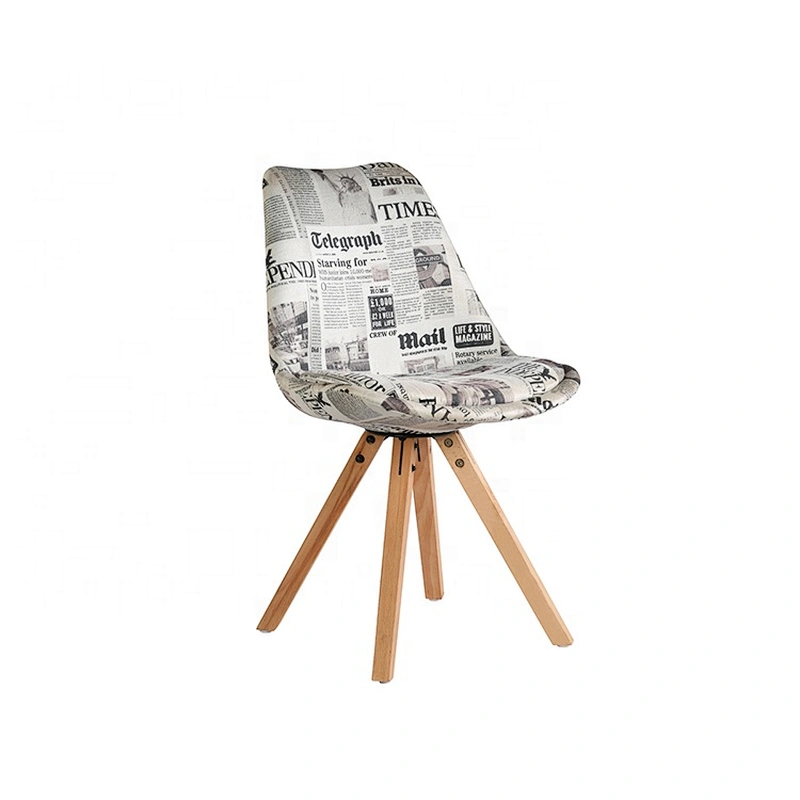 4.5kg Comfortable Dining Wooden Leg Modern Plastic Chair