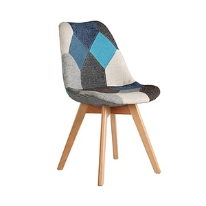 Simple design armless upholstered restaurant dining chair