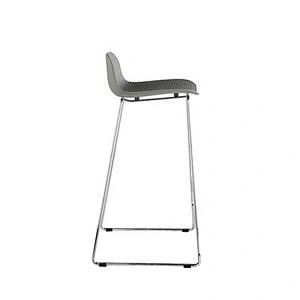 Luxury comfortable pp seat metal barstool stackable