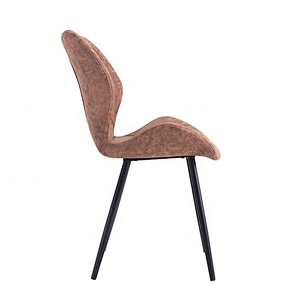 Restaurant stackable simple fabric seat metal dining chair