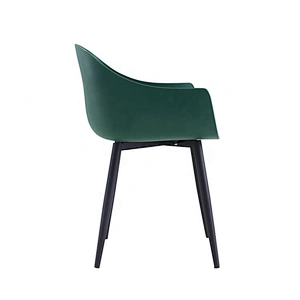 Modern dining room powder coated legs furniture plastic chair