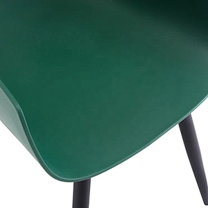 Simple modern restaurant leisure armrest stacking plastic chair