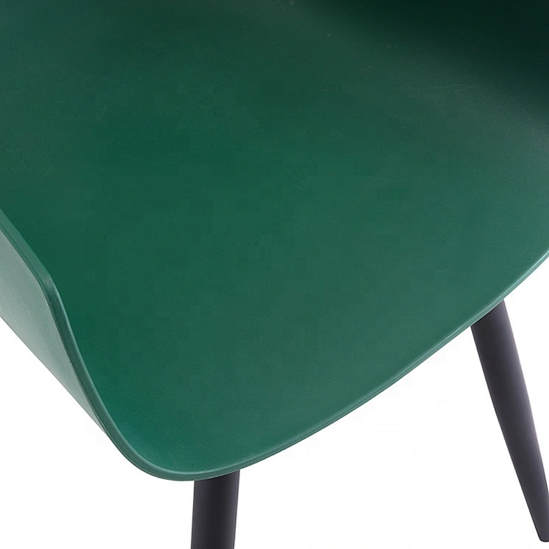 Simple modern restaurant leisure armrest stacking plastic chair
