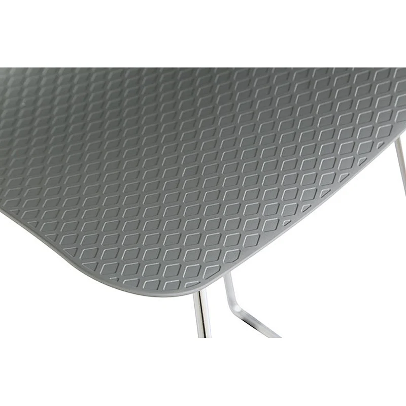 Luxury comfortable pp seat metal barstool stackable