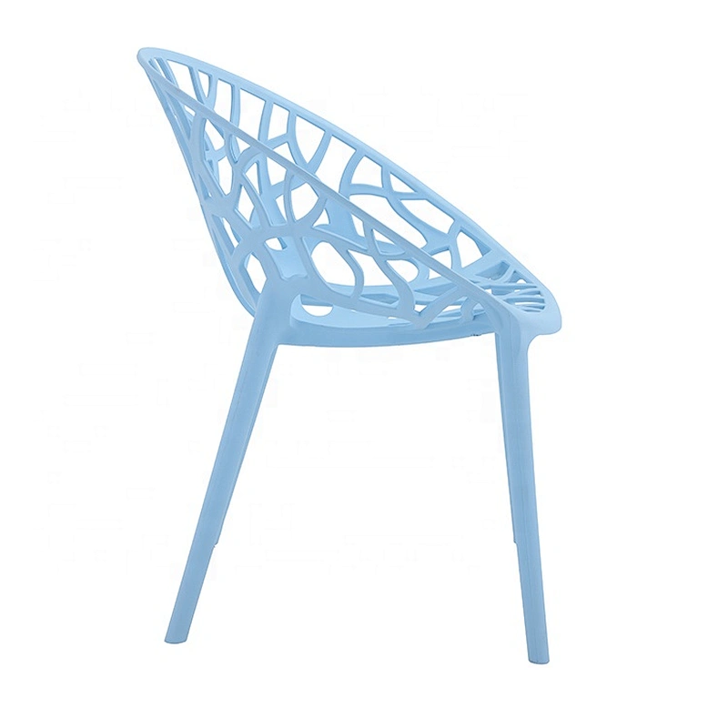 Stackable dining room garden white pp pc plastic chair