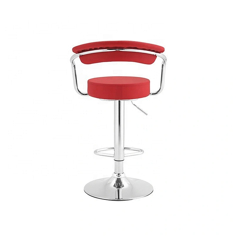 Modern leather swivel adjustable kitchen barstool