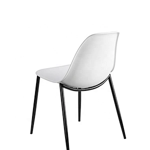 Home living dining pp seat plastic metal leg chair