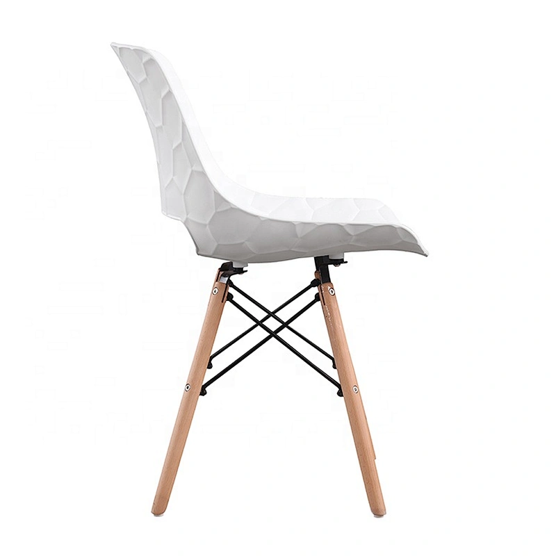Office restaurant living room modern white armless plastic chair