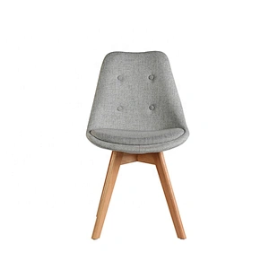 Home furniture fabric dining chair plastic with cushion
