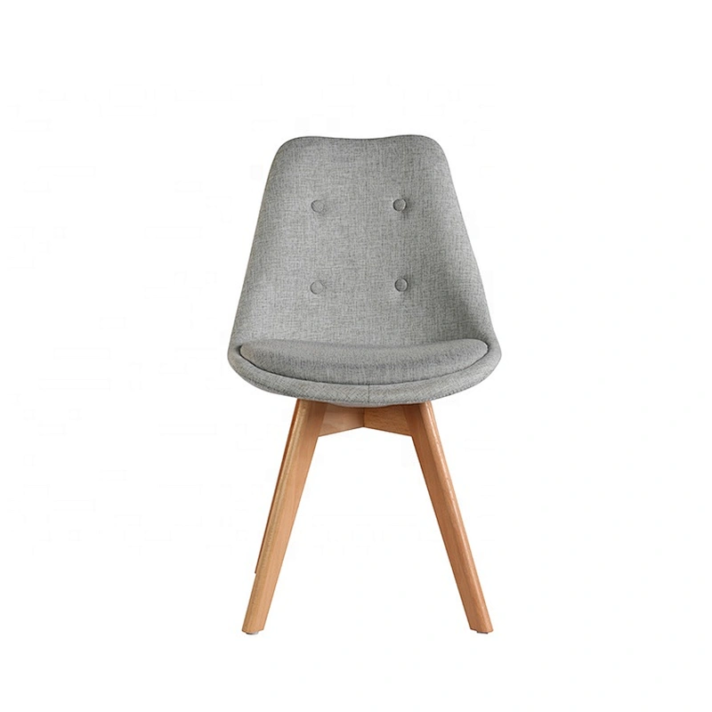 Home furniture fabric dining chair plastic with cushion