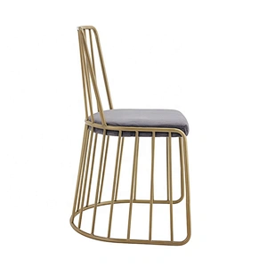 Restaurant cafe dining outdoor armless vintage metal chair