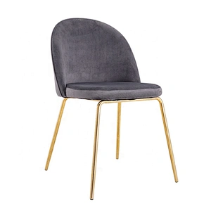 Modern genuine restaurant room fabric luxury dining chair