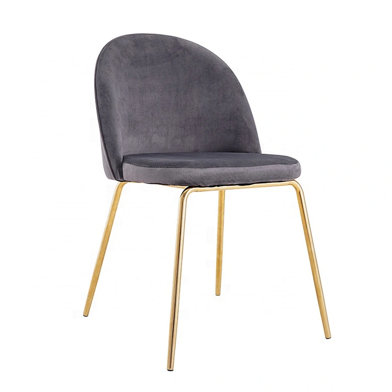 Modern genuine restaurant room fabric luxury dining chair