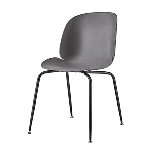 Comfortable modern grado  pp office chair with metal legs