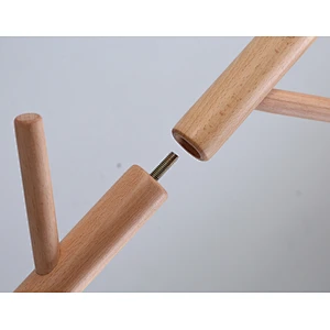 Wholesale Hat & coat shelf Wooden Tree Shaped Coat Rack