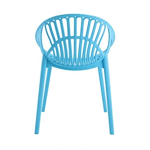 Restaurant stackable black dinner designer plastic chair