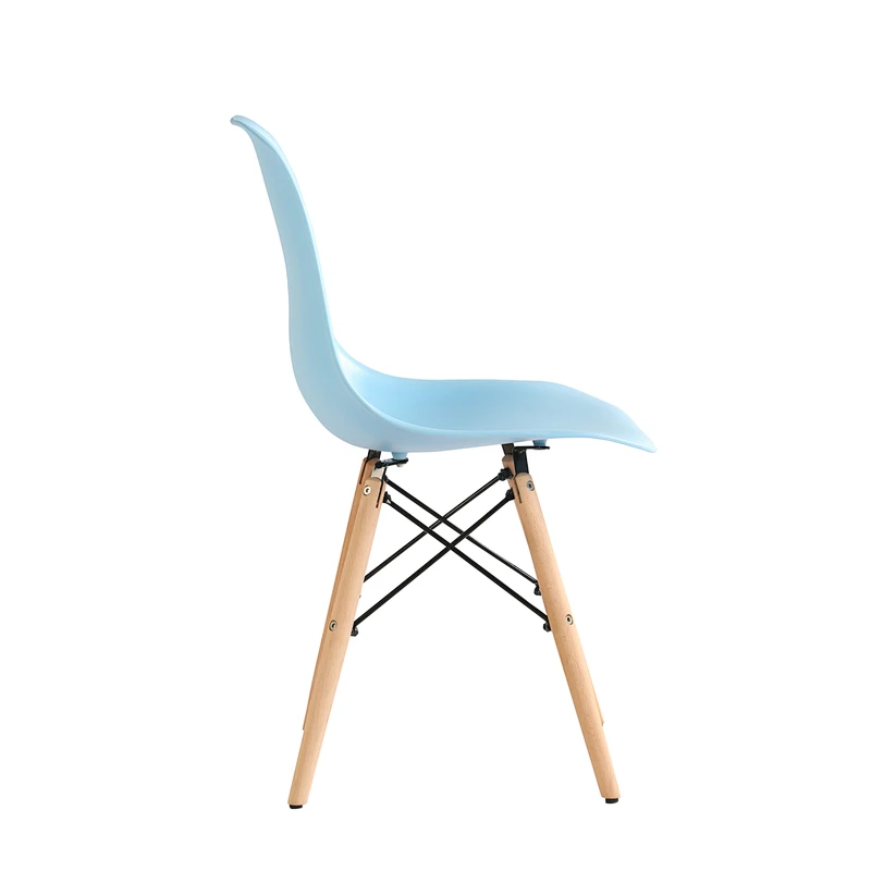 Wholesale Modern Plastic with beech wood chairs in living room dining room restaurant