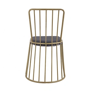 Restaurant cafe dining outdoor armless vintage metal chair