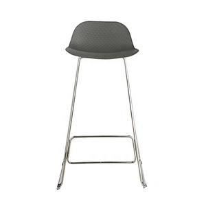 Leisure furniture low back square seat  metal iron barstool