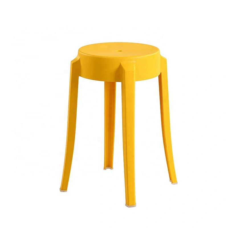 No backrest durable outdoor dining cheap stackable plastic chair