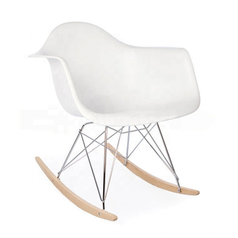 Cheap home furniture armrest platisc pp rocking chair
