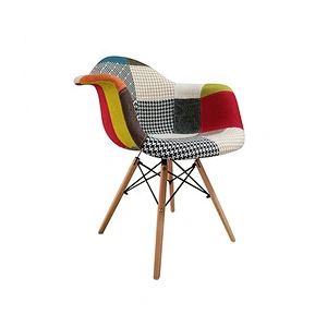 Free simple designed round plastic dinning chair