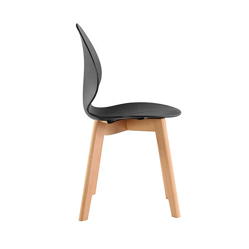 Restaurant cafe fancy black plastic modern outdoor chair