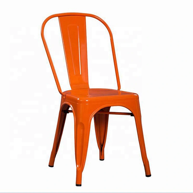 Morden style outdoor stackable party metal restaurant cafe chair
