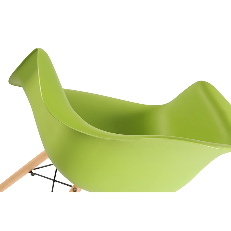 Wholesale Cheap Price Plastic Seat With Wooden Leg Plastic Chair