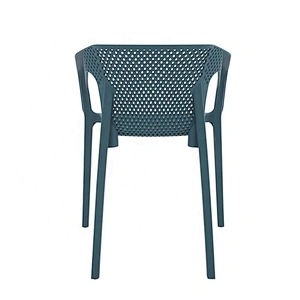 Comfortable restaurant outdoor garden arm stackable plastic chair