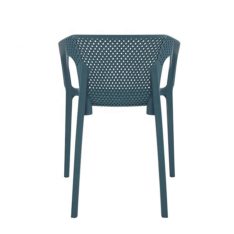 Comfortable restaurant outdoor garden arm stackable plastic chair