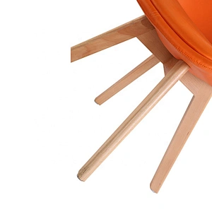 Stackable comfortable outdoor plastic dining chair