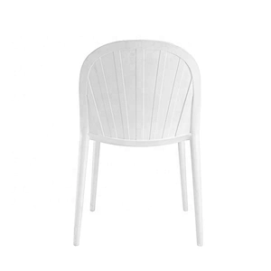 New style modern stackable dining white plastic chair price