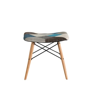 Modern patchwork fabric foot rest stool dining chair for sale dining room living room